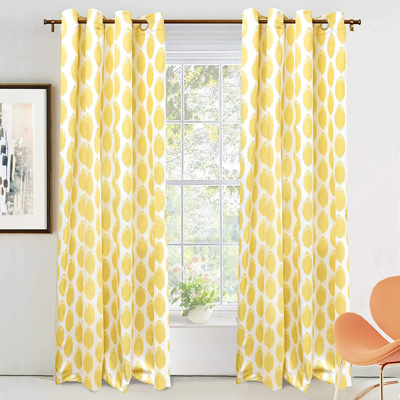 Charmayne Room Darkening Curtain Pair, 52" W x 84" L