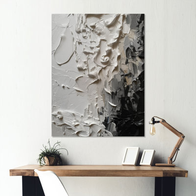 White And Black Tranquillity Unleashed IV - Wall Decor Metal