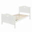 Lit plateforme en bois avec tête et pied de lit-1226414986