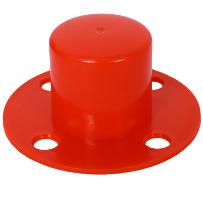 4 Pack Traffic Delineator Post Cones With Fillable Base, 32 5/8" Tall Plastic Safety Barrier With 5ft Chain, White/red Crowd Control Stanchion For Indoor Outdoor Traffic Warning – White/red