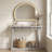 Chul 43.3" Traditional Console Table With Curved Edge Top-1670600184