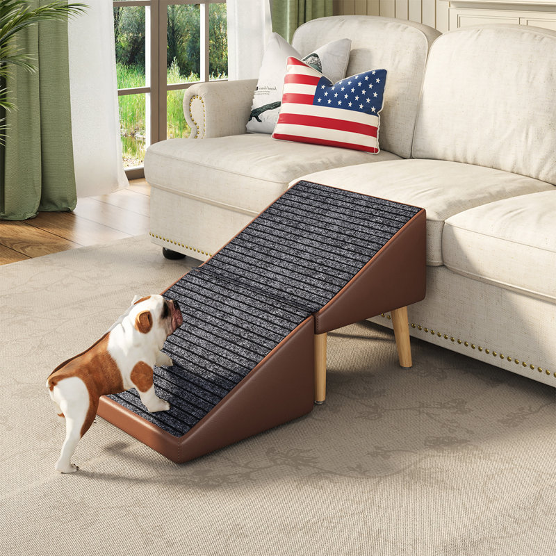 Rampe pour chien 3-en-1 avec rangement, repose-pieds caché