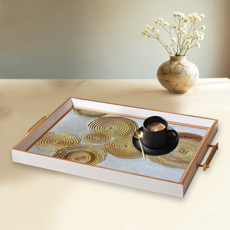 Élégant plateau en verre de 19,7 po x 11,4 po x 1,4 po | Fabrication 100% verre durable | Facile à nettoyer avec un chiffon humide | Idéal pour le service, la présentation décorative et l'organisation | Ajout élégant à la décoration intérieure