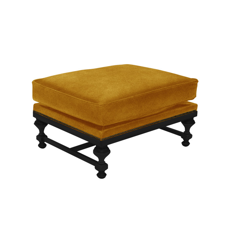 Ottoman, Guinevere Pewter, Brushy Bayou