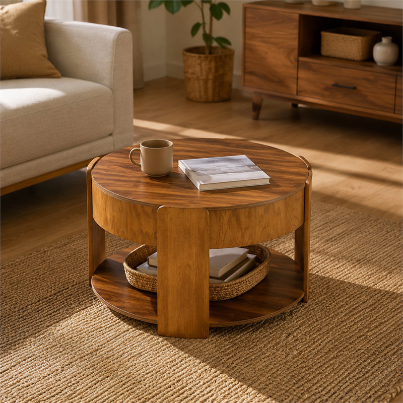 Table basse à plateau relevable Farmhouse