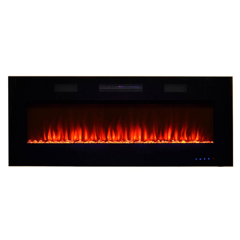 Paramount Wall Mounted Electric Fireplace, 20" H x 42" W x 4.2" D