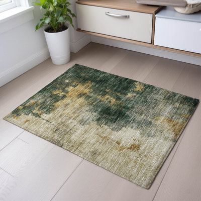 Premium Machine Washable Dahl AMF1072 Abstract Rug
