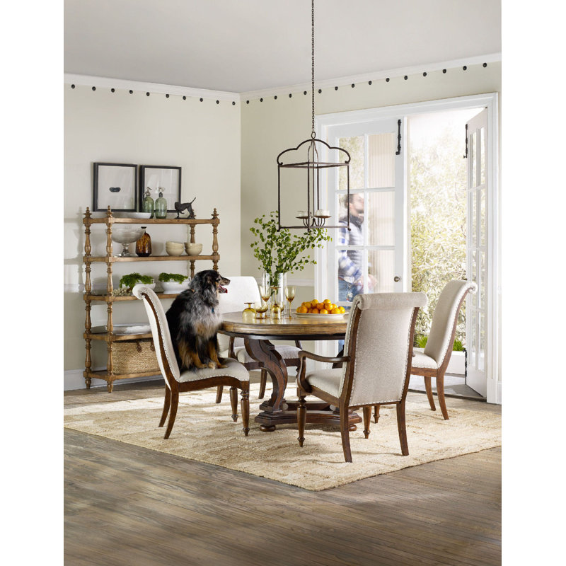 Archivist Upholstered Dining Side Chair, Beige