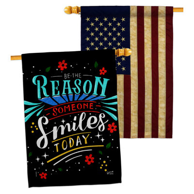 Double Sided 40'' H x 28'' W Polyester House Flag