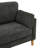 2 - Seater In Gray Modern Minimalist Design, And Compact Shape, Suitable For Small Spaces Cozy Settings, 30.5 Deep, 84 Lb Weight , , Gray, Minimalist, , Spaces, Quiet Settings