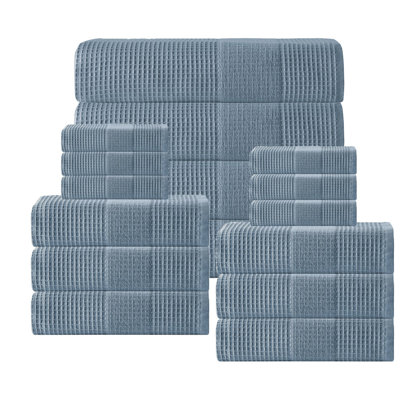 Ensemble de serviettes en coton turc 16 pièces Rodale