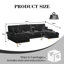 4 Seater Chenille Sectional-1147271752