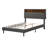  Upholstered Platform Bed with Storage Headboard and USB Port, Modern and Practical Linen Fabric Bed