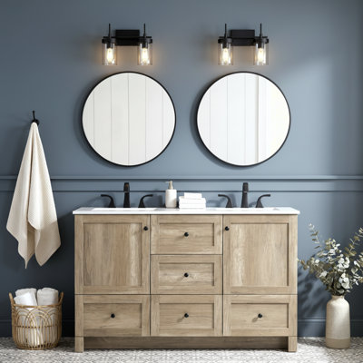 Soma 54 inch Double Bathroom Vanity_Farmhouse / Country_VF2854