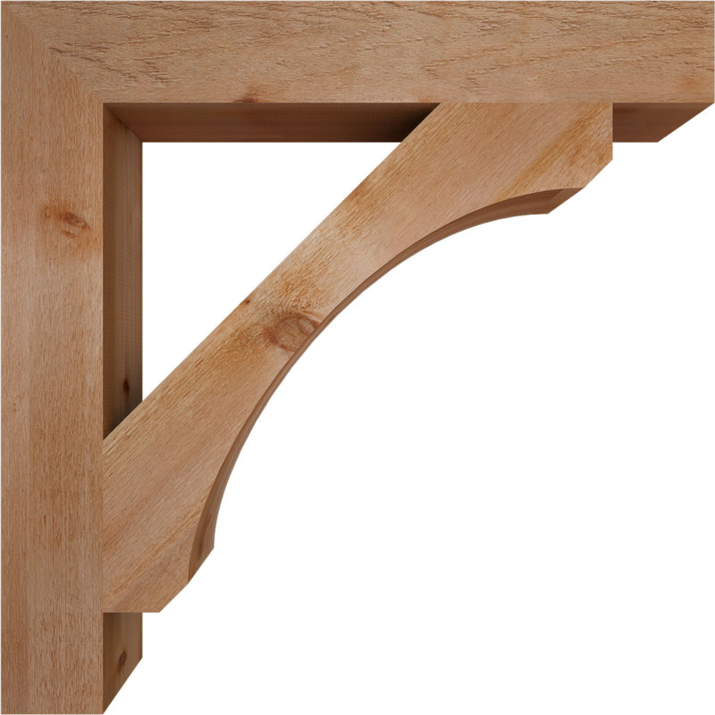 H 6 po x P 6 po Support en bois / corbeau, H 42 po x l 6 po x P 42 po, Cèdre rouge
