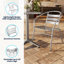 Chaise empilable en aluminium pour restaurant Nannie