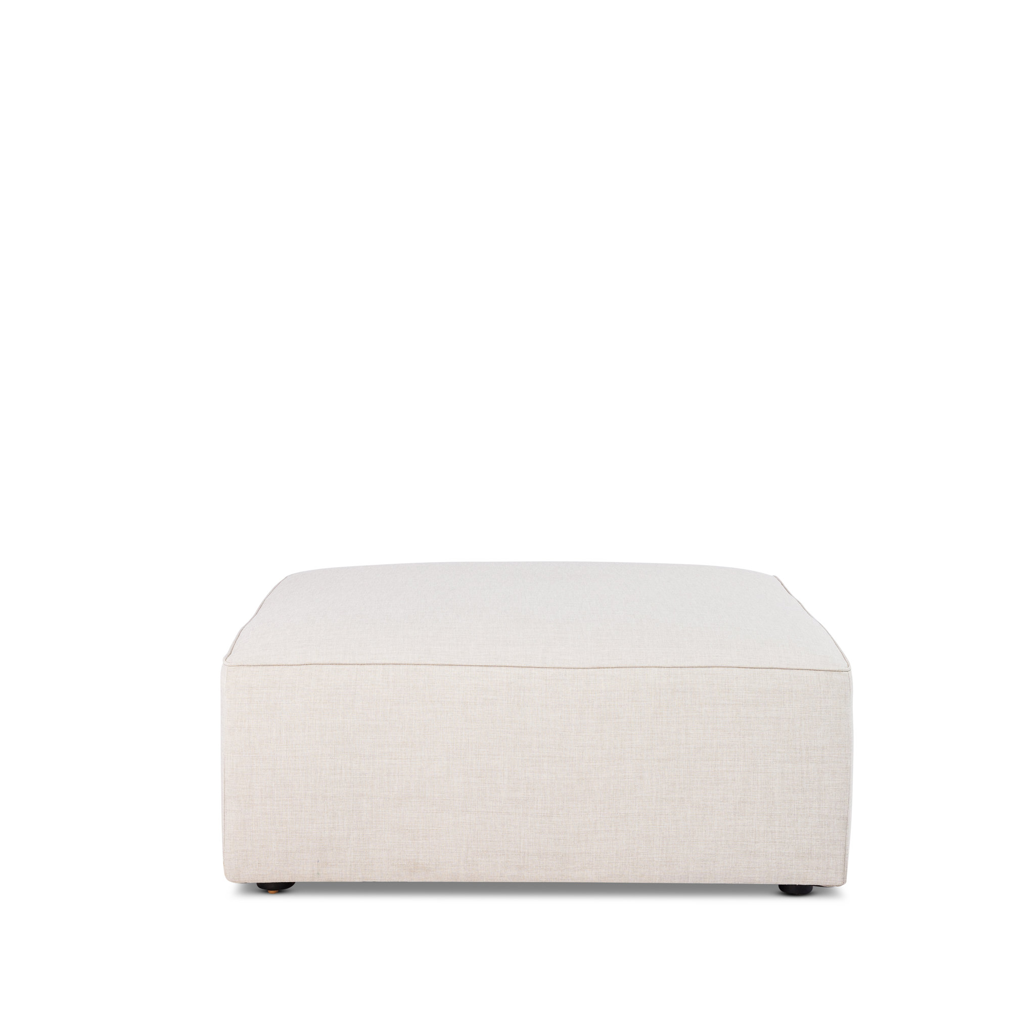 Del Modular Upholstered Reversible L-Sectional, Bella White Polyester