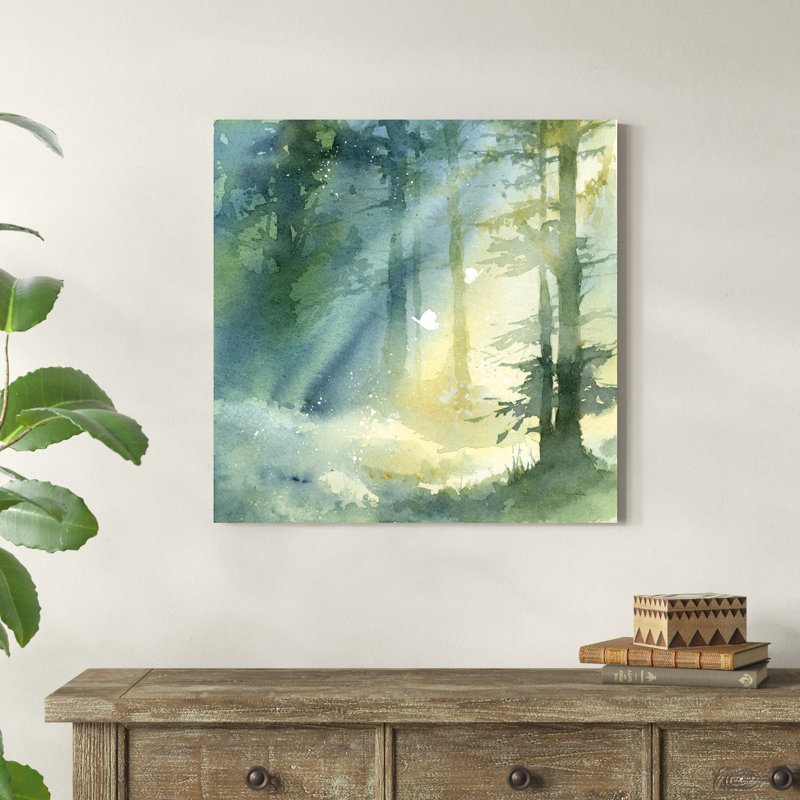 «Shady Grove» par Katrina Pete - peinture sur toile tendue, H 30 po x l 30 po, Toile tendue, Non
