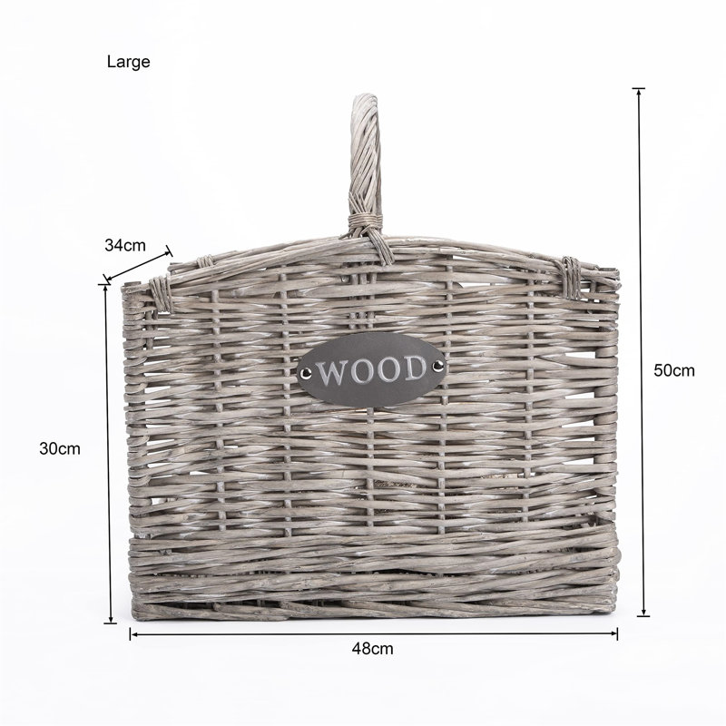Simental 10cm W Wood Log Rack