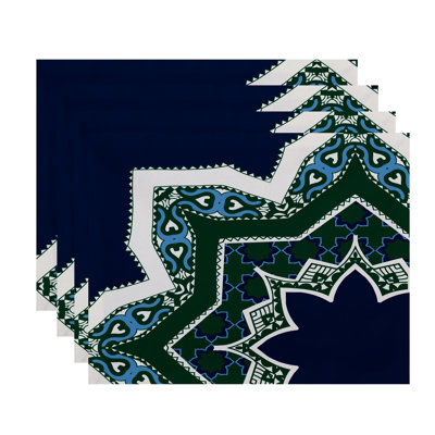 Harrel Polyester Geometric Rectangle Placemat