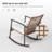 3-piece Patio Wicker Conversation Set With Side Table