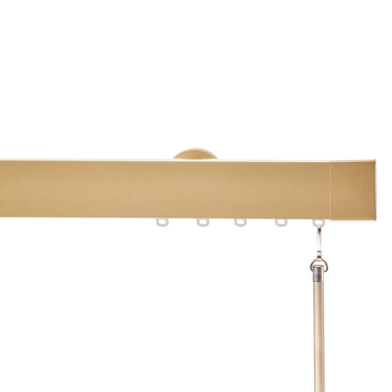 Premium Single Curtain Rod, 72", Gold