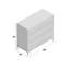 Rowe 91cm W 3 - Drawer Chest of Drawers