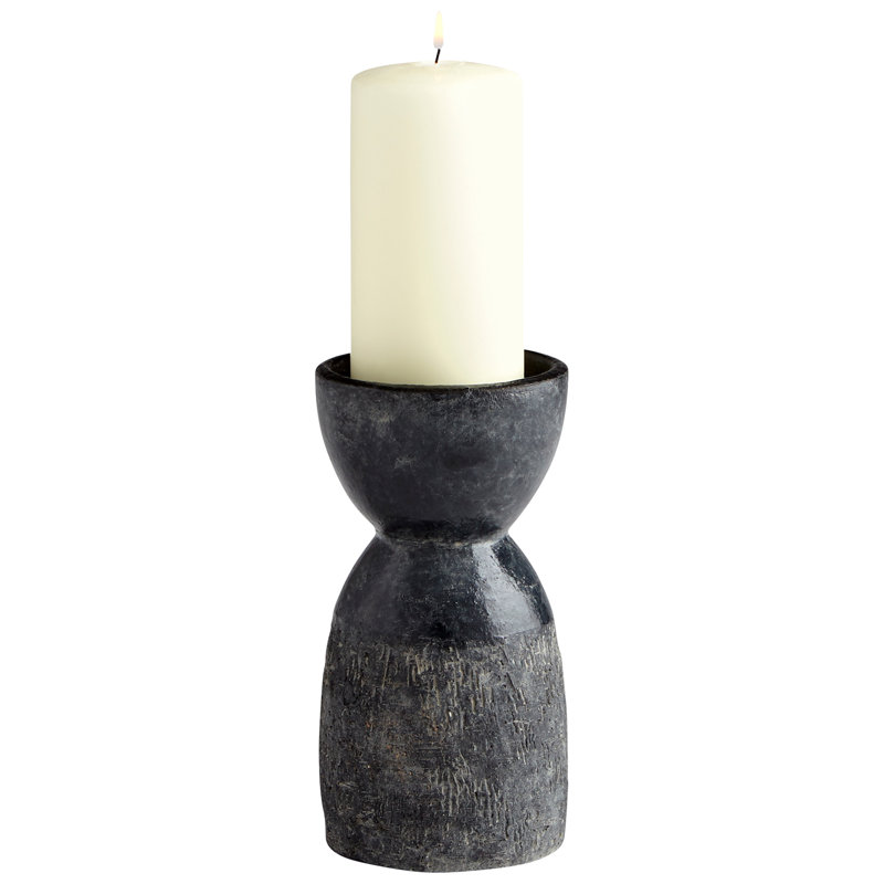 Escalante Concrete / Cement Tabletop Candlestick, 10" H x 4" W x 4" D