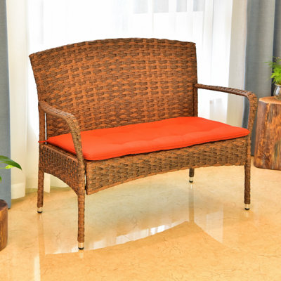 Konen Resin Wicker Park Bench