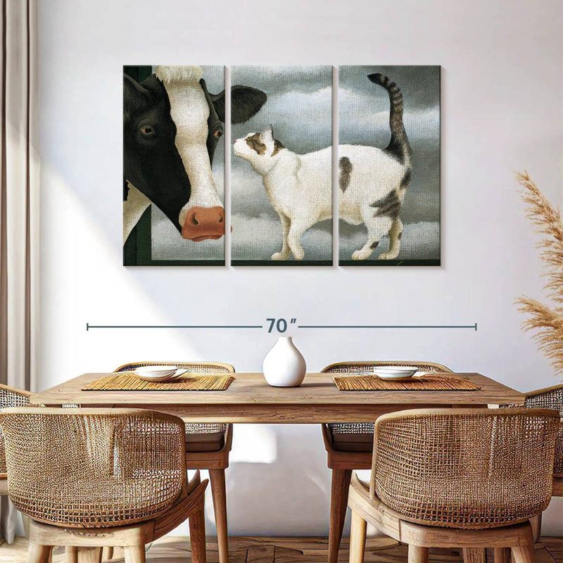Cat And Cow, 36" H x 57" W