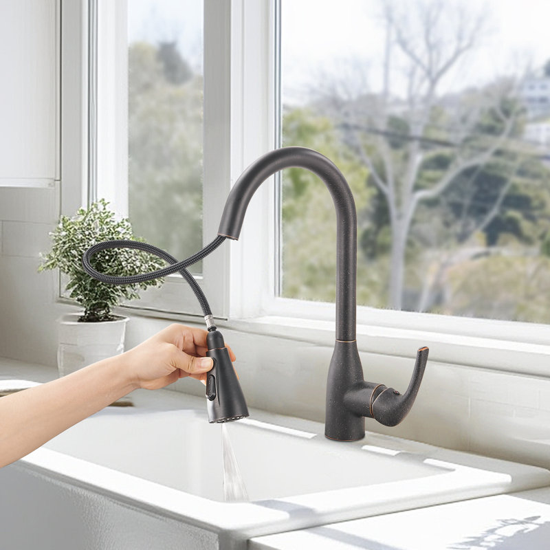 Cobbe Pull Down Kitchen Faucet, Oil Rubbed Bronze