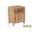 Solid Acacia Wood Nightstand with Live Edge Tree Trunk Drawer & Cabinet Door-1155999034