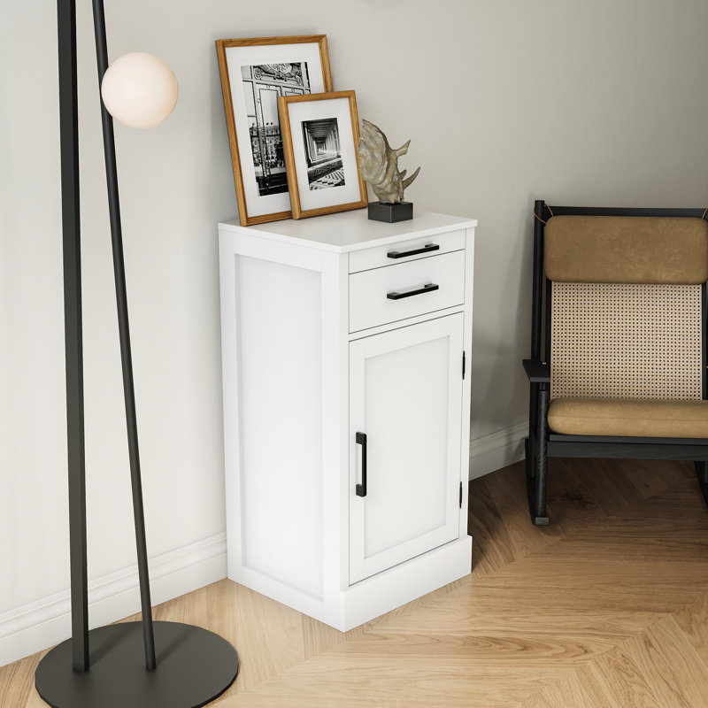Armoire de rangement modulaire en noyer brun pour le couloir - Maximisez l'utilisation de l'espace avec un espace de rangement blanc