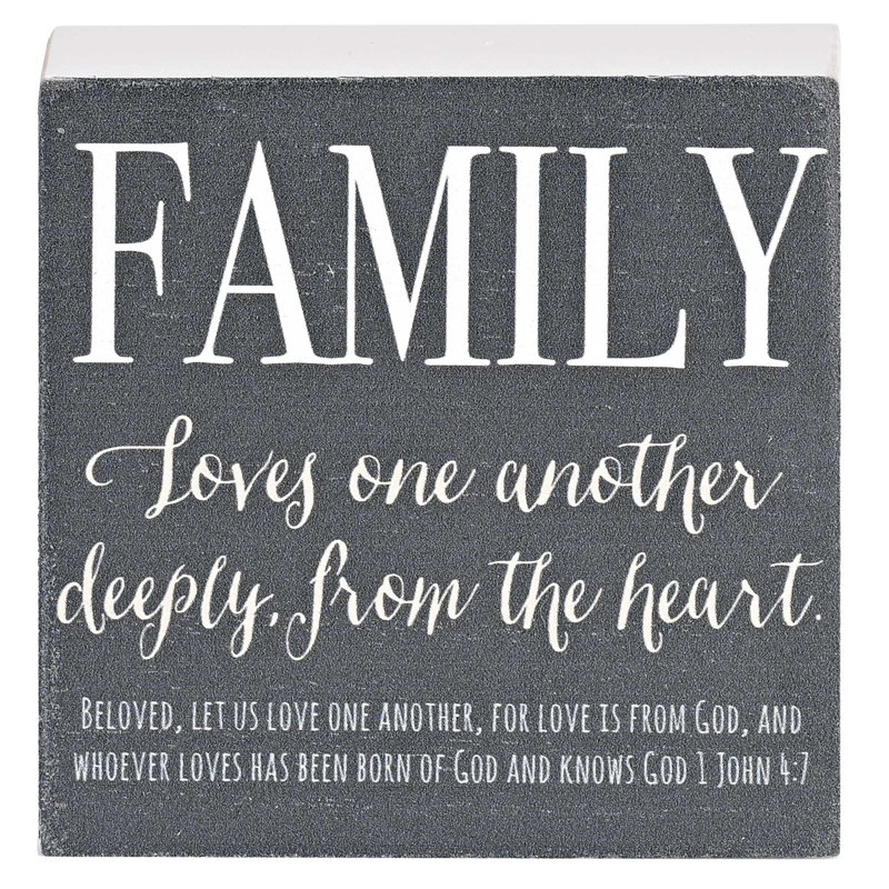 Plaque de table familiale