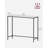 Huxley 39.4'' Glass Top Console Table-1792129360-1792129366