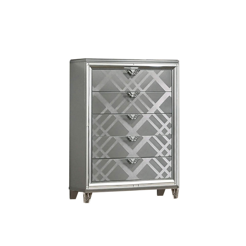 Commode 5 tiroirs en bois massif l 38,37 po