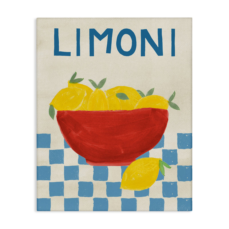Limon, bol de citrons, toile par EMILY Navas, H 40 po x l 30 po
