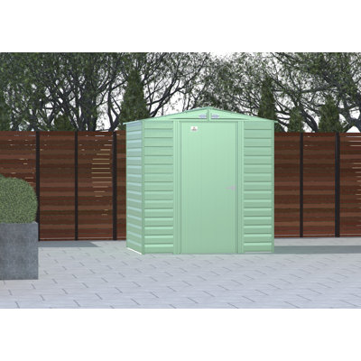 Select Steel Storage Shed Steel Storage Shed, 6X5, Sage Green