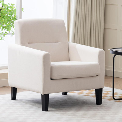 Accent Chair, Modern Living Room Chairs Comfy Reading Chair With Upholstered Cushion by Ebern Designs