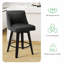 Tabourets de comptoir pivotants avec cadre en bois massif George Oliver Loriell-1334298623-1334114382-1334114383