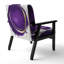 Fauteuil d'appoint rembourré «Giampaola - Gold Circle»-1485404633