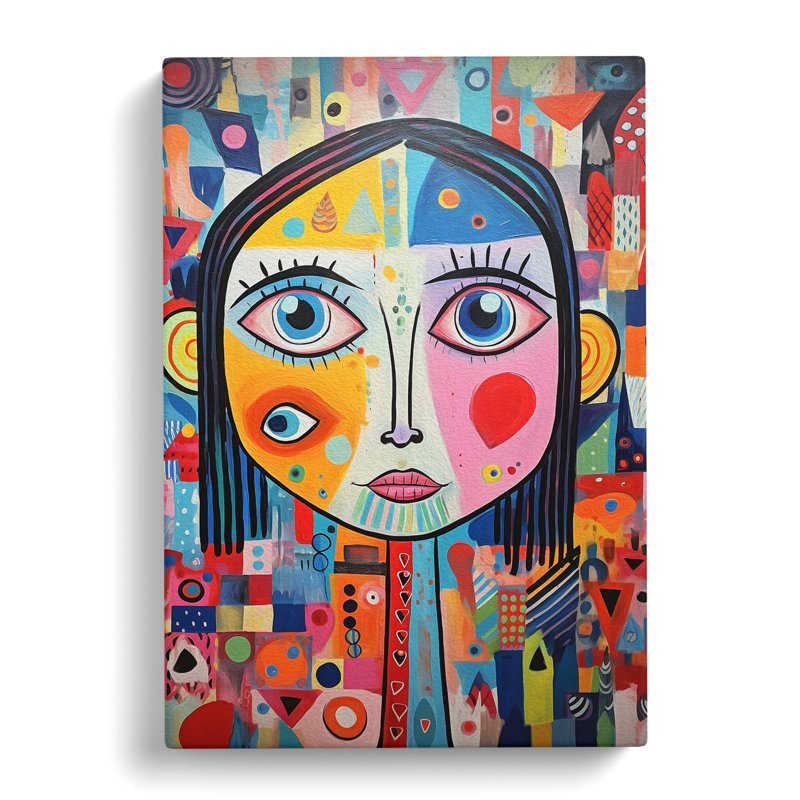 Kids Expressionism - Print, 60cm H x 40cm W x 3cm D, Wrapped Canvas