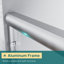 54"W x 72"H Double Sliding Shower Door With 1/4'' Clear Tempered Glass-101837365