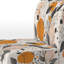 Chaise d'appoint rétro avec motif floral en terre cuite et illustration III