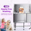 Baignoire de toilettage pour chien 50 po en acier inoxydable