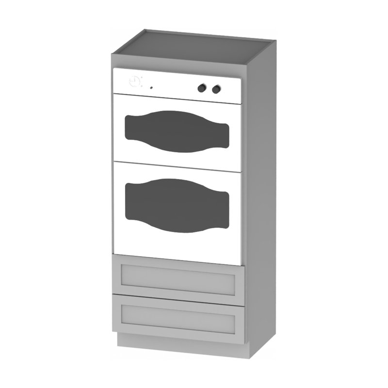 Meuble de four en contreplaqué à monter soi-même Kindwood Eco Shaker, largeur 33 po, gris, 33 x 84, Gris