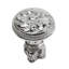 Acanthus & beaded knob with column base Rosette style in Satin-1503925575