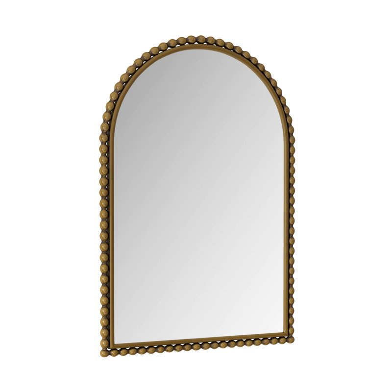 Miroir de salle de bain en fer Iron Arch, Doré