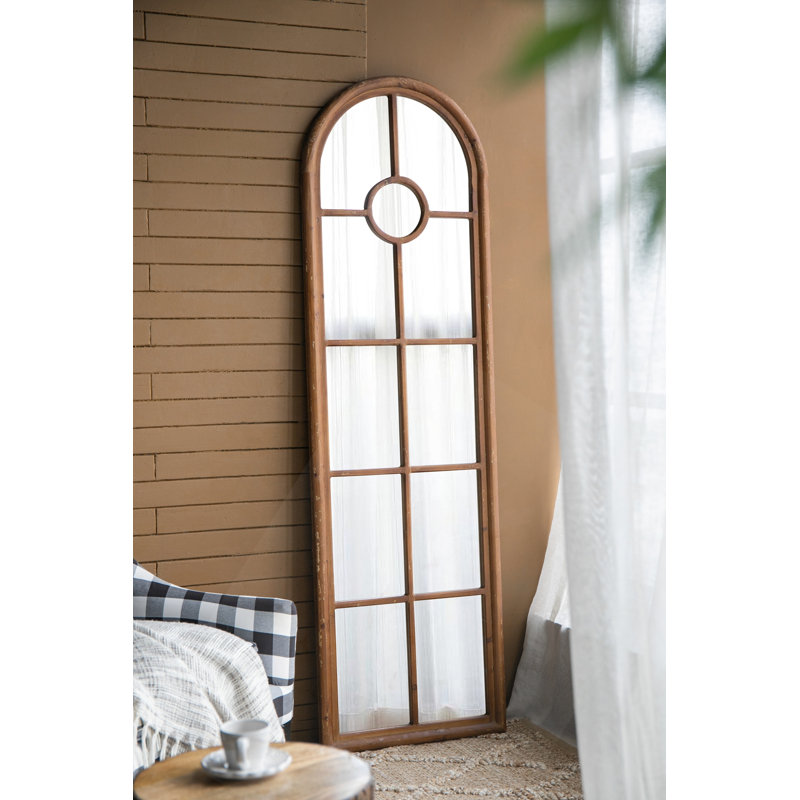 Miroir demi-rond allongé