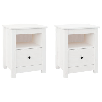 Mendez 40cm W Solid Wood Bedside Table